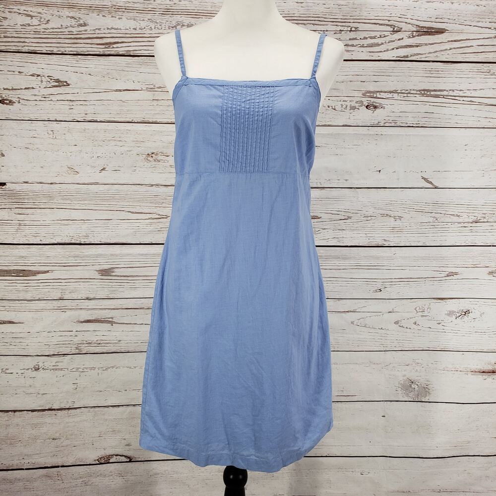 Calvin Klein Jeans Girls Blue Chambray 100%Cotton Dress Size 5